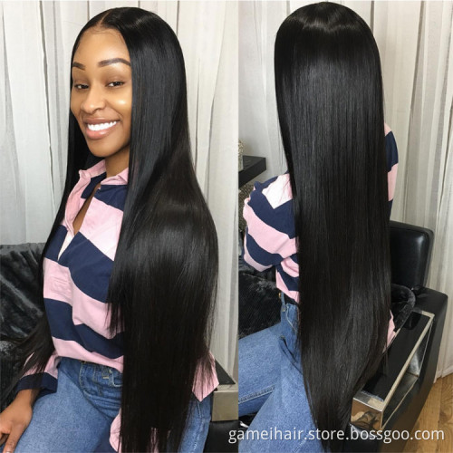Wholesale Glueless Raw Peruvian Hair Hd Full Lace Front Wig Natural Human Hair Unprocessed Cheap Transparent Lace Frontal Wig